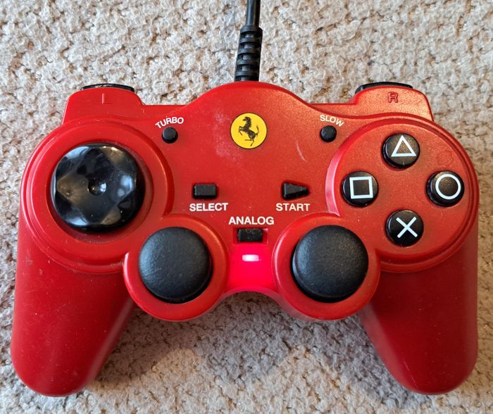 🎮 Manette Ferrari rouge Sony PlayStation 2 PS2