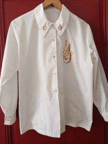 Chemise vintage broderie t.38/42