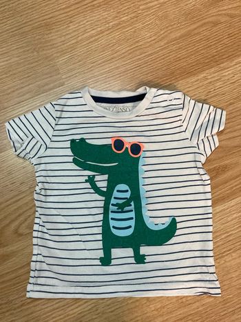 T-shirt marinière crocodile I extenso 9 mois