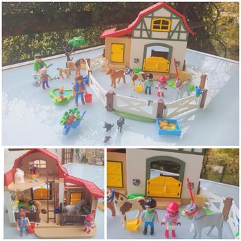 Playmobil Country 6927 🐴 Poney club 🐴 + 6949 Vétérinaire 💉