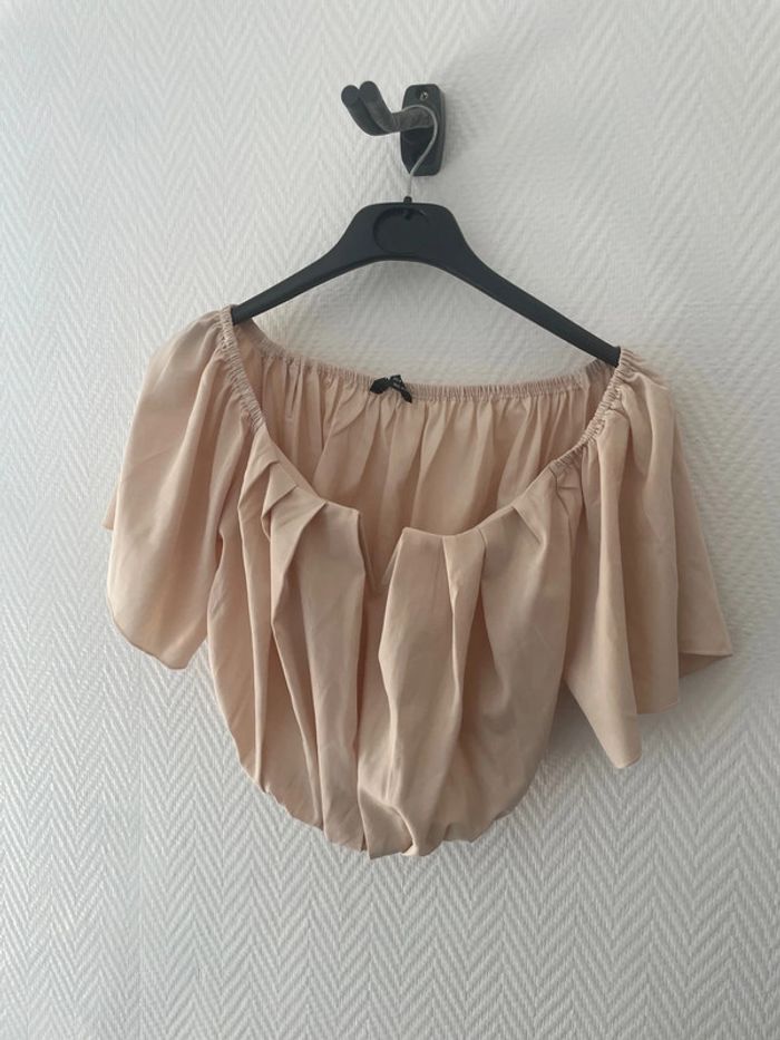 Crop top beige - photo numéro 3
