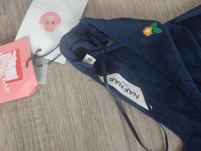 Débardeur my brodé broderie fleurs Naf Naf neuf avec étiquette - photo numéro 2