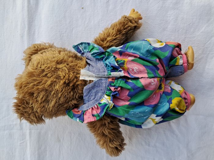 Kiki monchhichi ours en peluche zapf création puschel wuschel Hauteur 26 cm ancien vintage - photo numéro 6