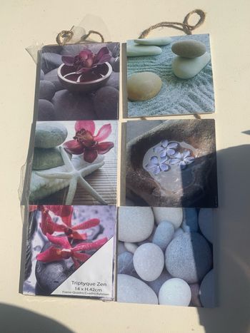 Lot de 2 suspensions en bois images