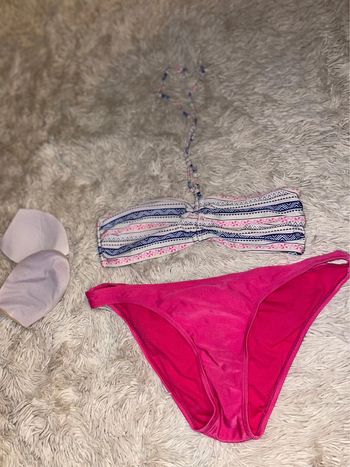 Maillot de bain bandeau taille 38 Kiabi femme bikini