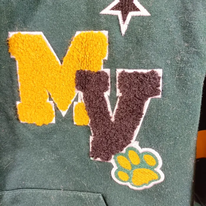 Veste sweat zippée courte à capuche Jennyfer vert college M A1426 - photo numéro 5