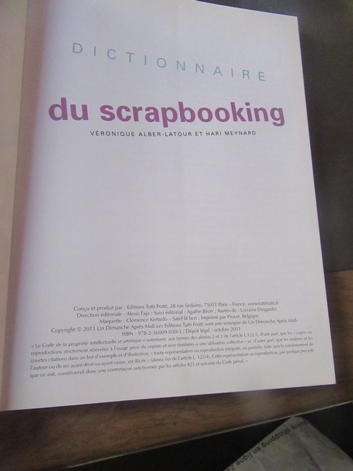 Dictionnaire du scrapbooking Tutti Frutti - photo numéro 3