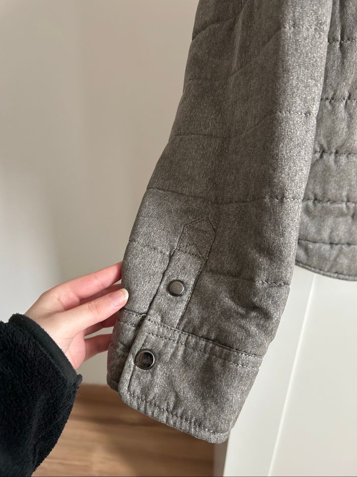 Veste grise unie matelassée Homme Zara Tailles L-XL - photo numéro 3