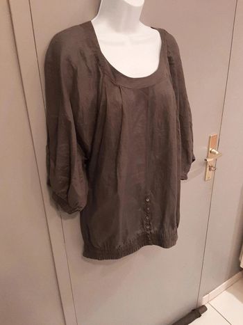 Blouse grise manches courtes IKKS taille 36