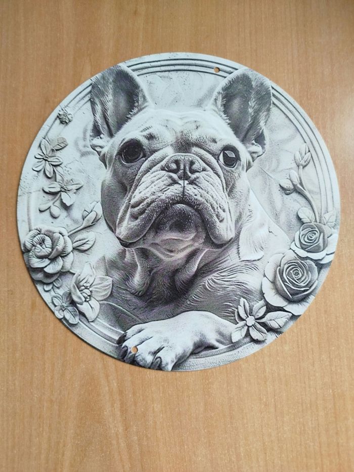 Plaque Décorative Bouledogue Français