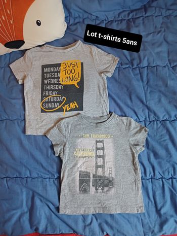 Lot t-shirts 5ans garçon MC