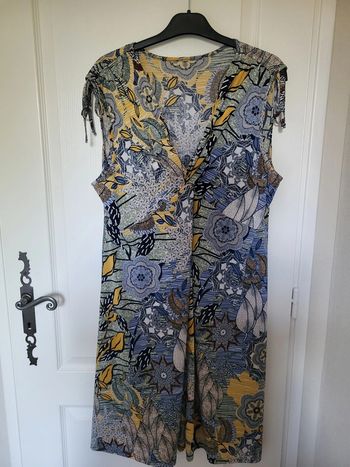 Robe bleu jaune Plus