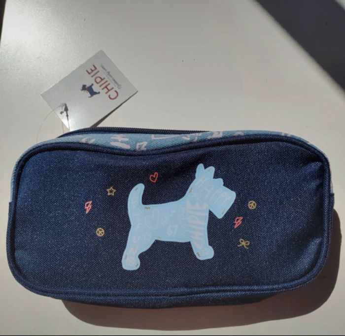Grosse trousse, 2 compartiments, chipie