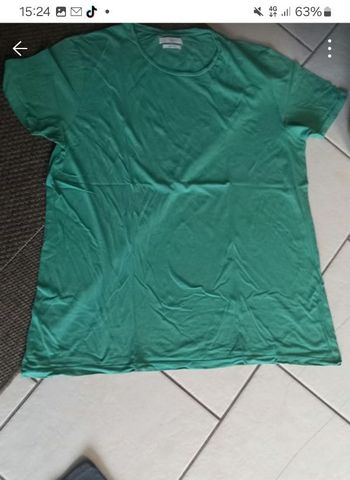 Tee shirt homme vert màchez courtes tbe xxl