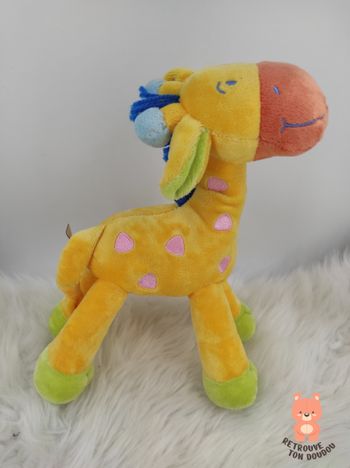 Doudou Girafe Jaune Nicotoy