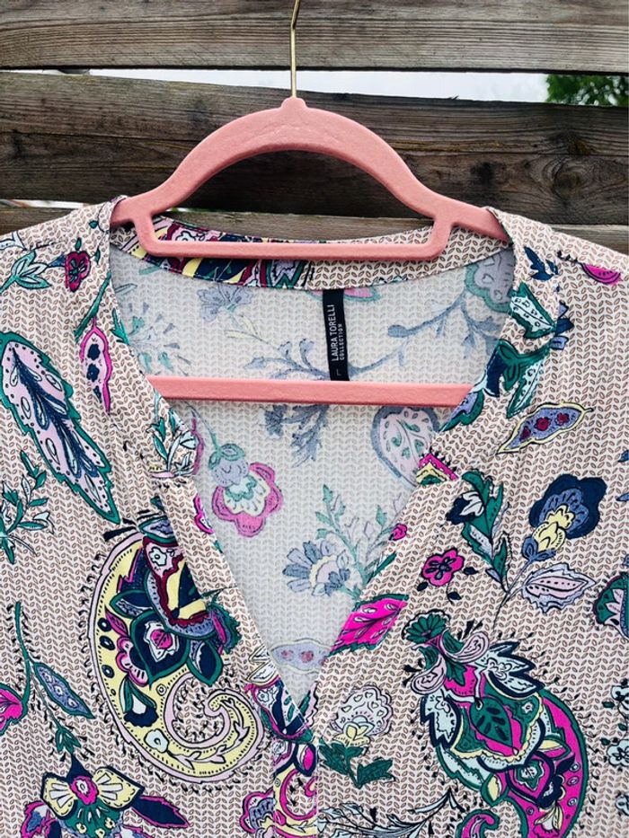 Robe à motifs fleuris - Taille L - photo numéro 4