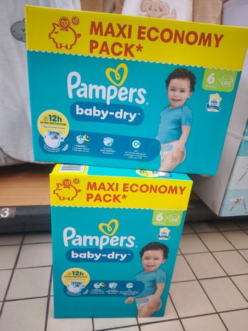 Couche Pampers taille 6