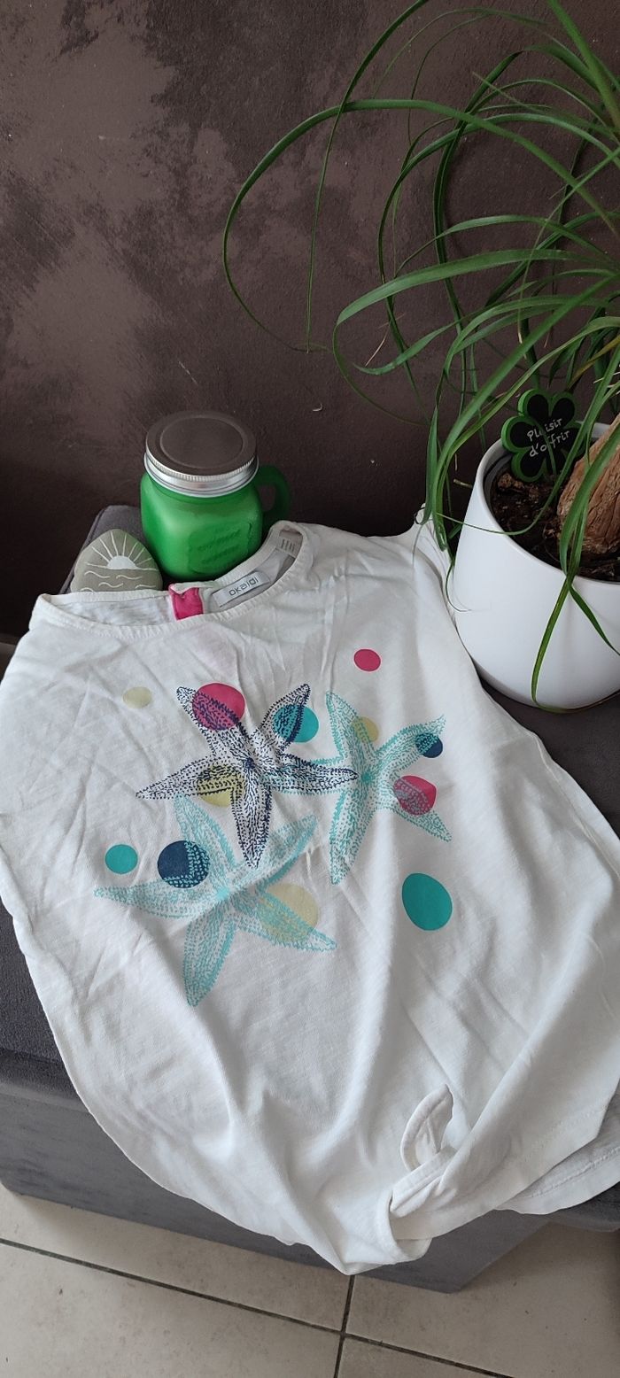 Lot de 2 tee-shirts Okaïdi 8 ans - photo numéro 2