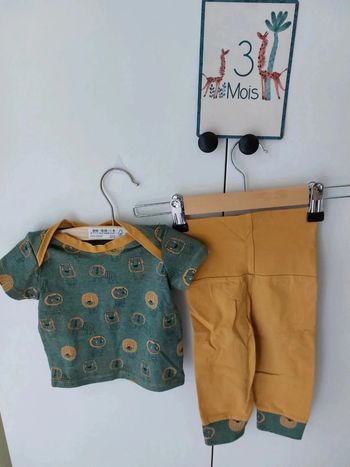 Ensemble fait main taille 3-6 mois