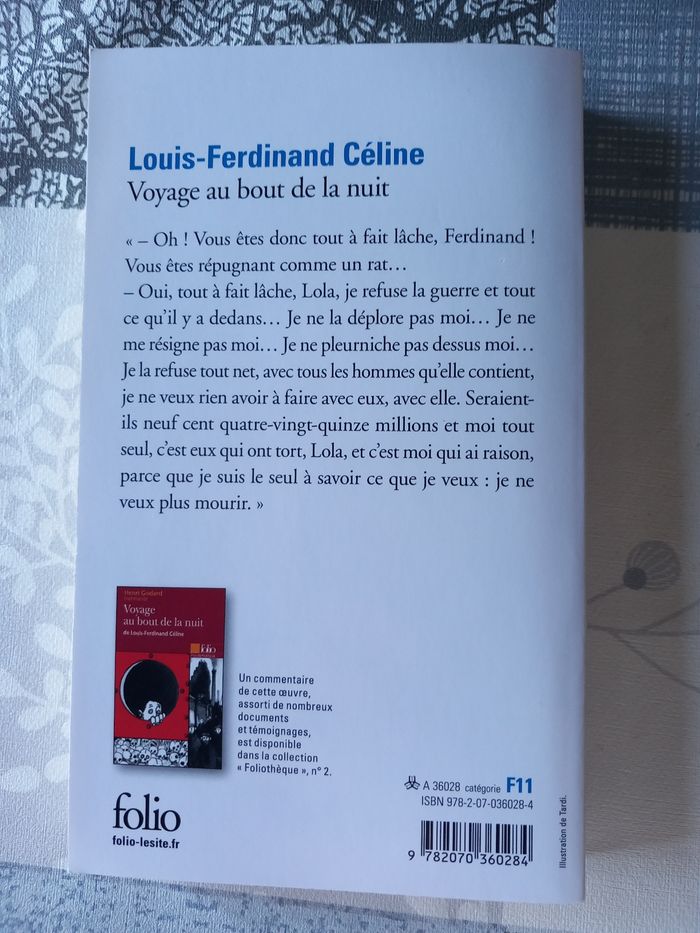 Voyage au bout de la nuit Louis-Ferdinand Céline - photo numéro 2