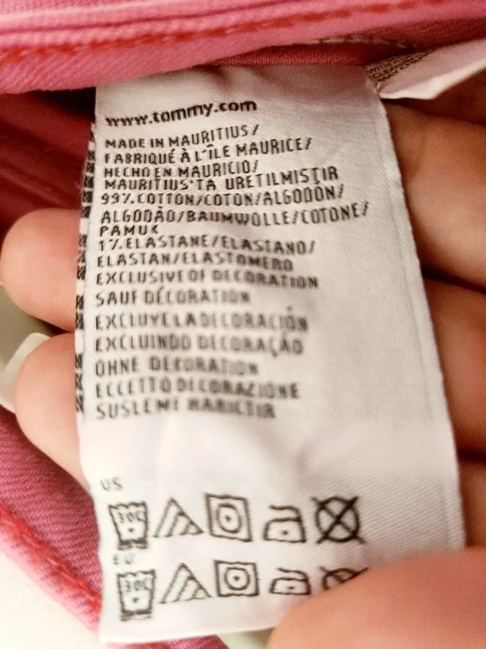 Jean skinny Tommy Hilfiger – Modèle Sophie – Taille W26 L30 – Couleur rose shocking - photo numéro 8