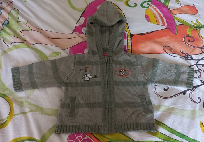 Gilet  à capuche garçon 6mois