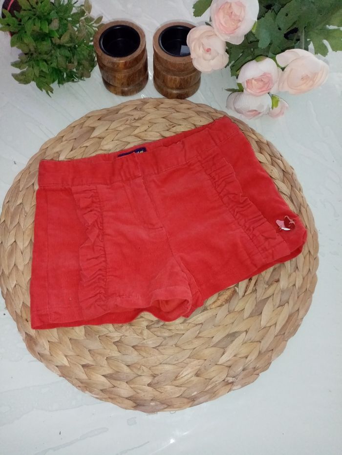 3 ans sergent major short velours rouge mi-saison /Excellent état - photo numéro 11