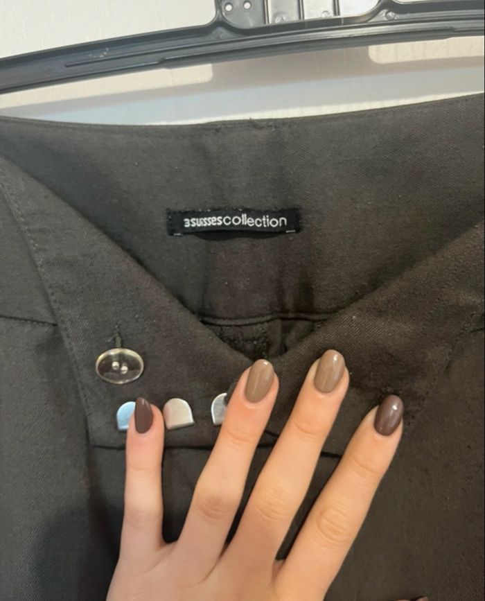 Pantalon à pince vert/gris de chez 3 Suisses - photo numéro 7