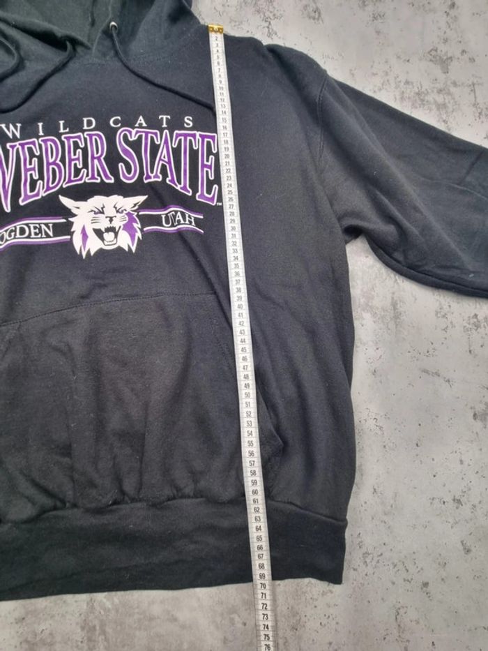 Pull à capuche universitaire Weber State noir – Taille XL Homme - photo numéro 7