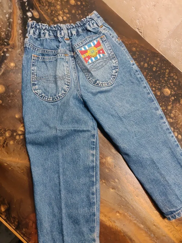Jean 6 ans vintage 1990 broderies nounours - photo numéro 4