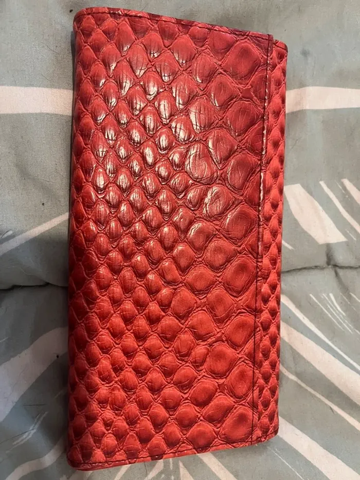 Portefeuille femme rouge - photo numéro 4
