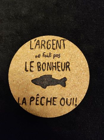 Dessous de verre en Liège pêche