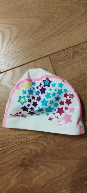 Bonnet de bain blanc junior Decathlon - one size