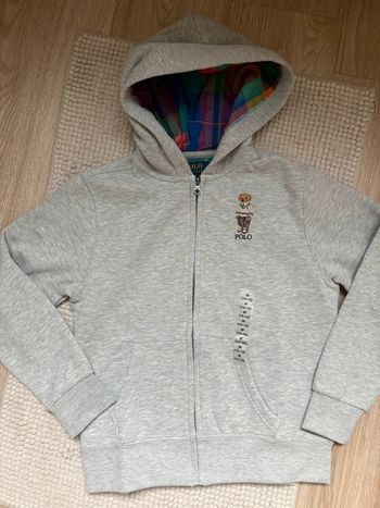 Gilet sweat à capuche zip Ralph Lauren 10-12 ans
