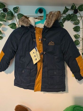 NEUF!!!  (non porté)😍🤩💙👌 superbe  PARKA chaud 23 mois (86cm)  automne/hiver garçon 💙💙🤩😍👌