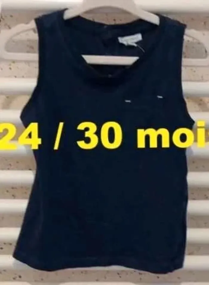 Débardeur bleu marine Fagottino Taille 24 / 30 mois