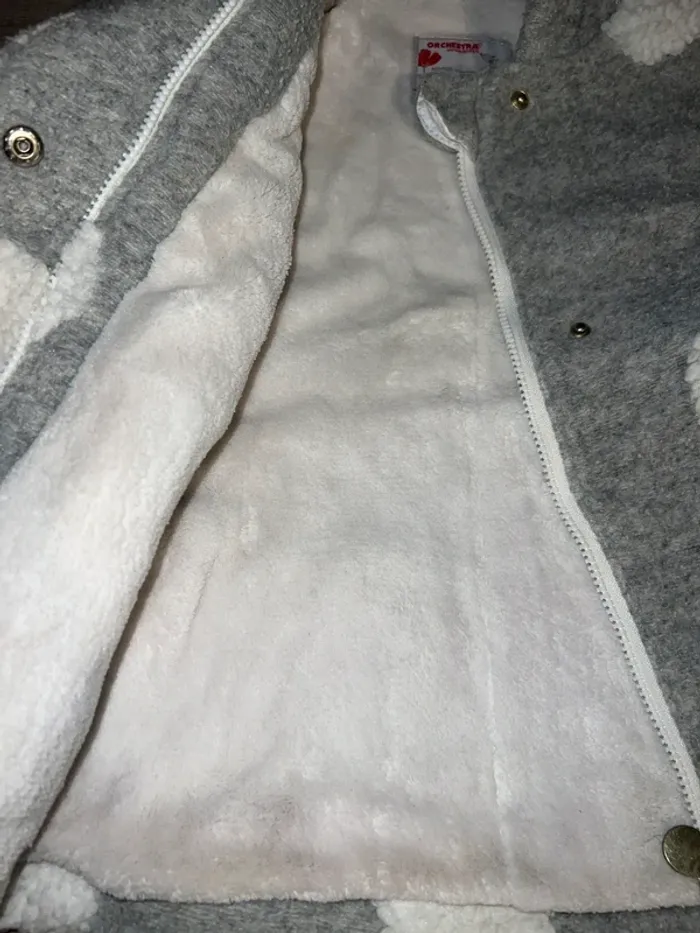 Manteai à capuche gris - photo numéro 4