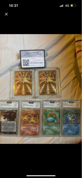 Dracaufeu gold metal fois 2