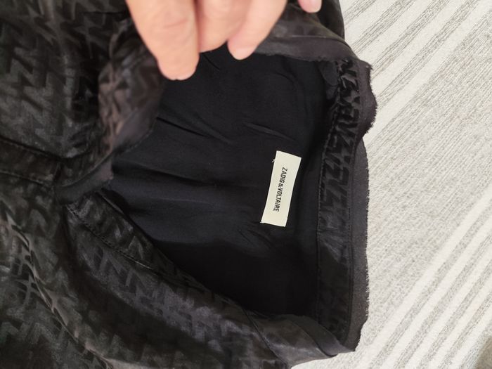 Robe neuve Zadig & voltaire taille 10 ans noire motif satiné automne hiver - photo numéro 7