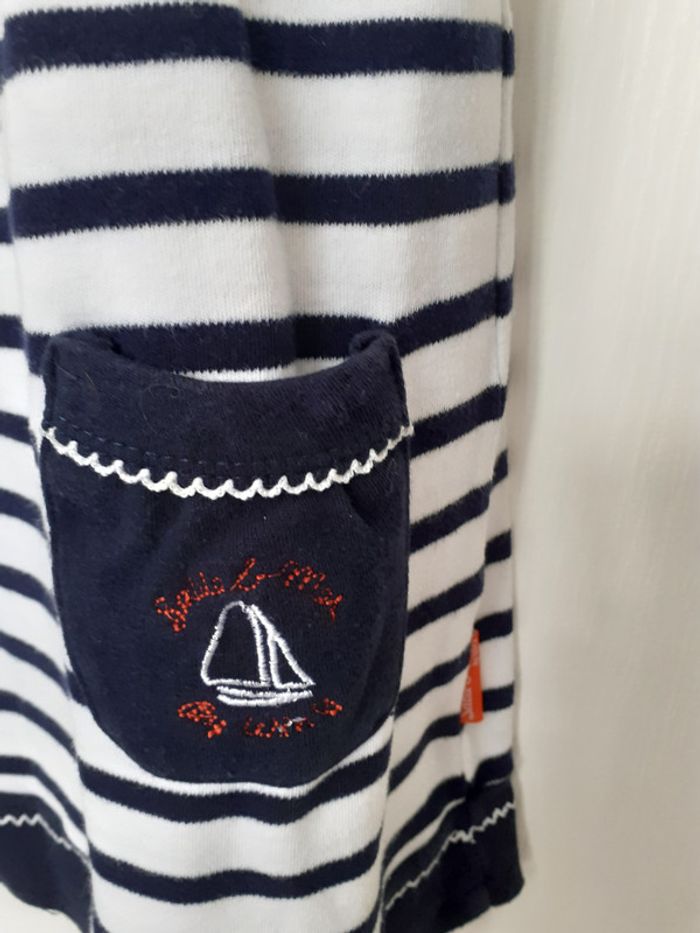 robe marinière "sable & mer" en coton - photo numéro 2