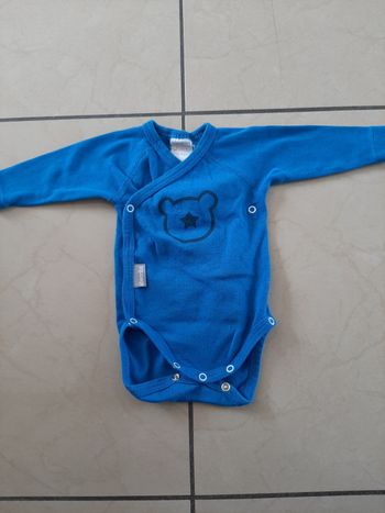 Body manches longues garçon 1 mois