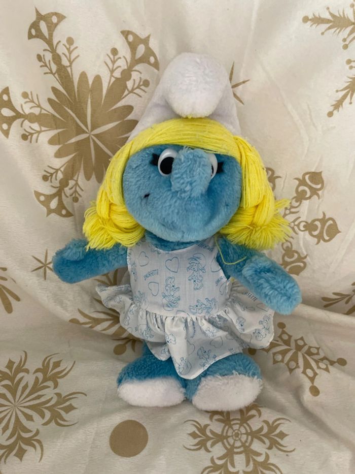 Peluche Schtroumpfette vintage 1983 - photo numéro 5