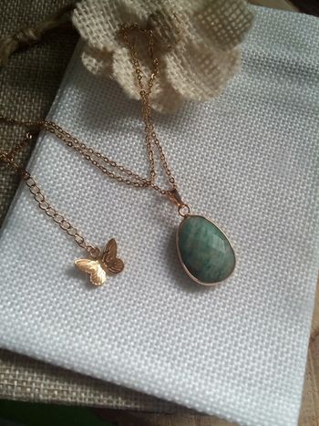 Collier pierre naturelle d'amazonite