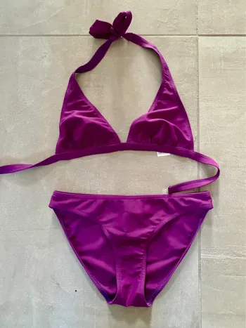Maillot de bain 2 pièces violet