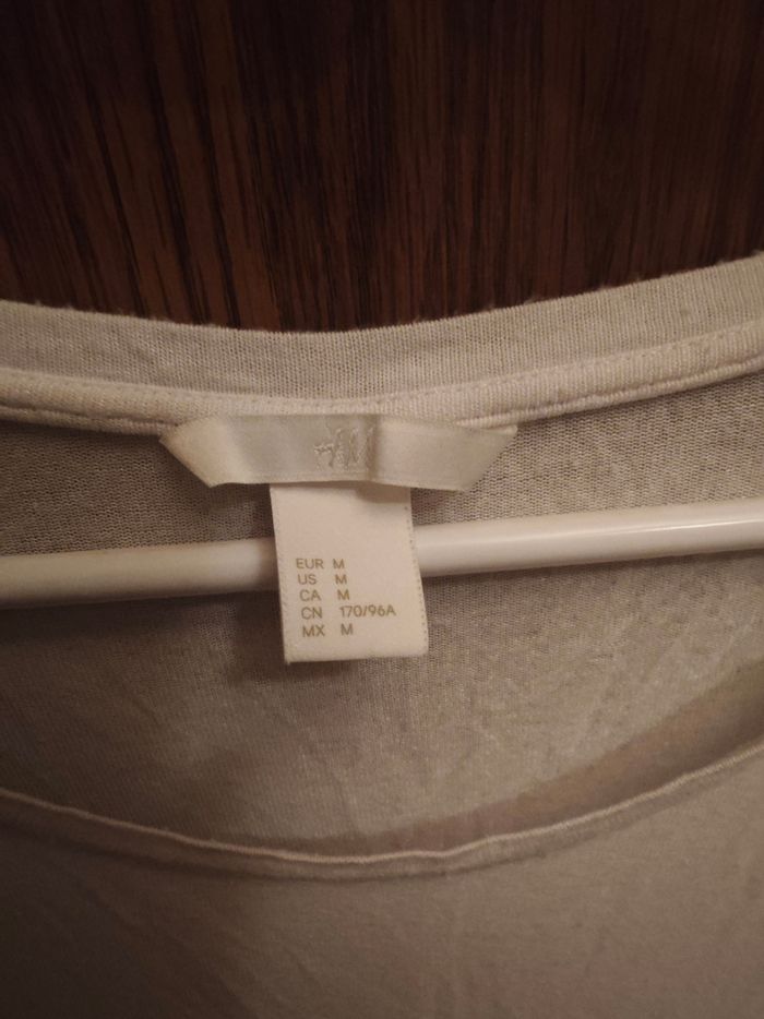 T shirt manche courte blanc taille M - photo numéro 3