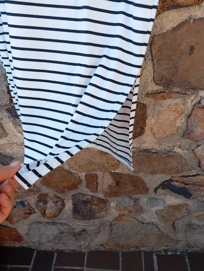 Robe tee-shirt marinière - photo numéro 2