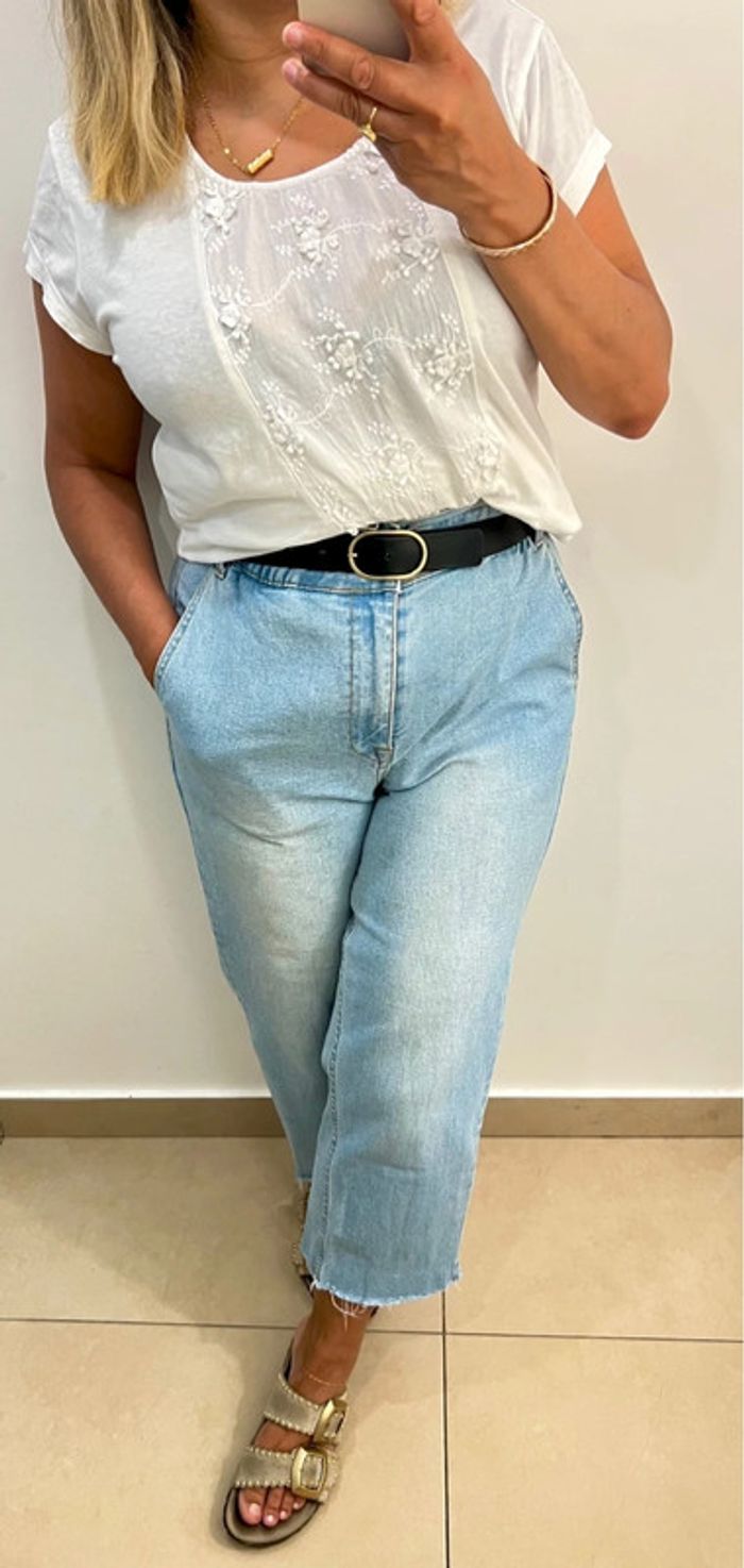 Tee shirt avec broderie Taille L - photo numéro 3