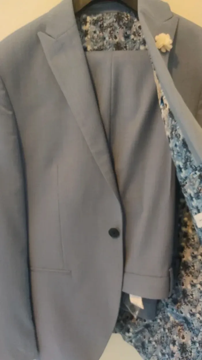Isaac Dewhirst costume bleu clair taille 48 - photo numéro 9