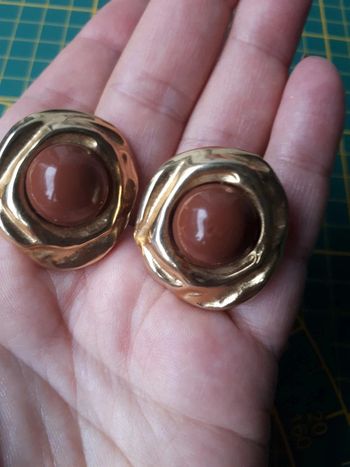 Boucles d'oreilles plaqué or vintage