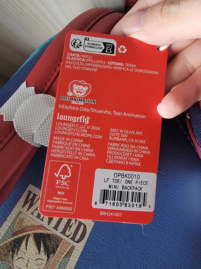 Sac Loungefly One Piece Réservé - photo numéro 7